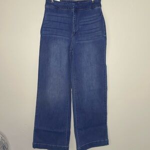 NWT OAT New York Jeans High Waist Wide Leg Blue Denim  90s Y2k Womens Size 8/29